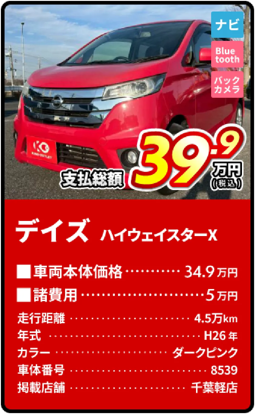アルトラパンXセレクション支払総額39.9万円